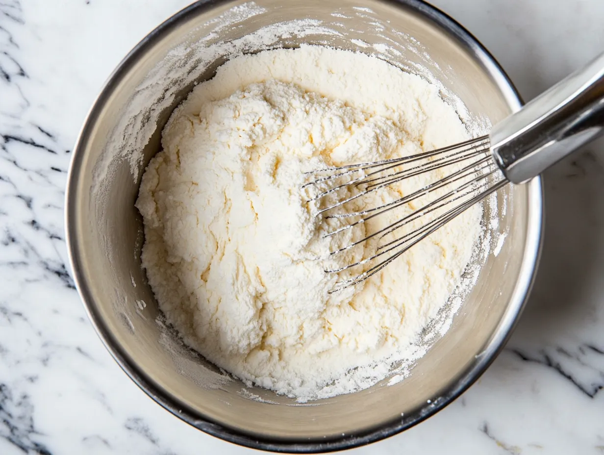 Easy Pancake Recipe: Homemade Pan Cakes Made Simple 3 Mix the Dry Ingredients