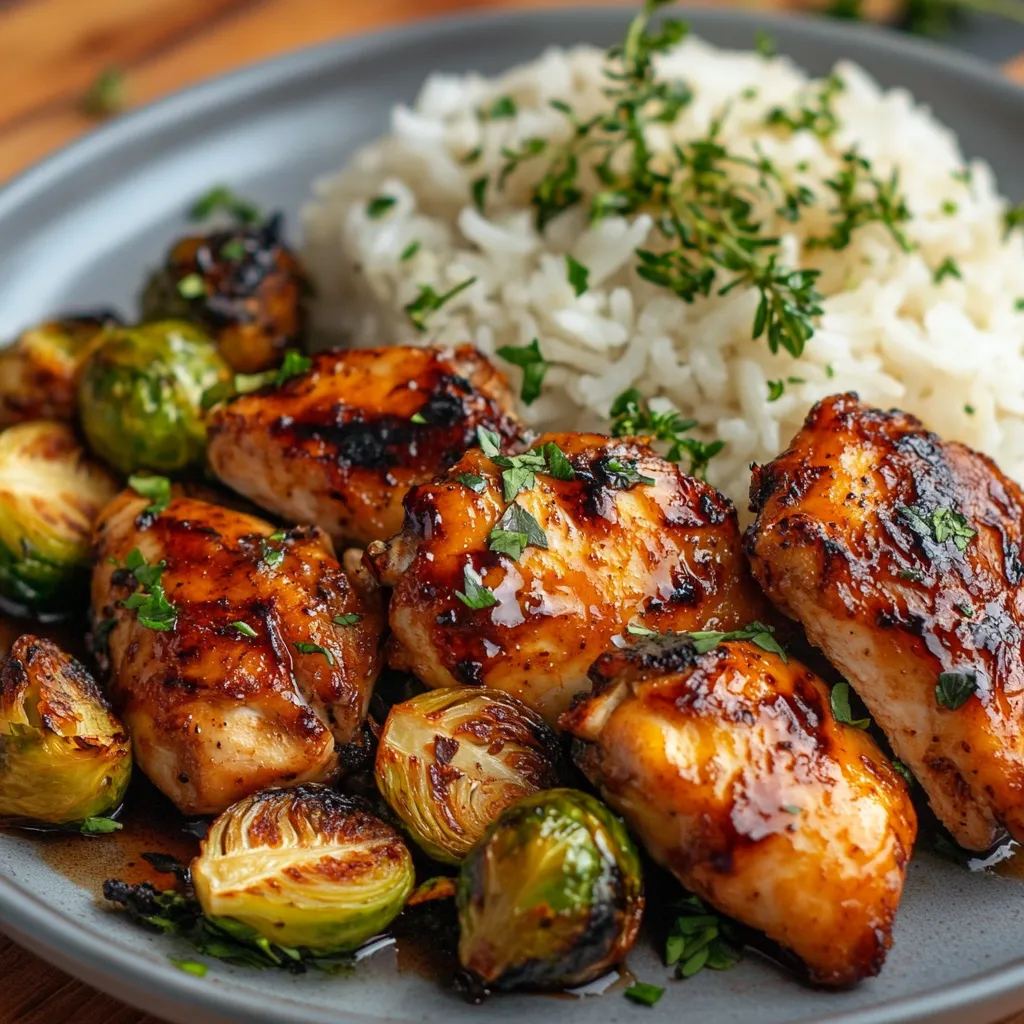 15-Minute Irresistible Air Fryer Sweet Chili Chicken and Brussels Sprouts 5 Air Fryer Sweet Chili Chicken and Brussels Sprouts