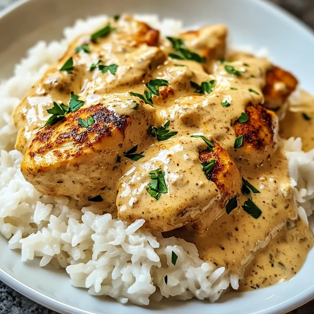 Best Creamy Smothered Chicken and Rice Recipe - Easy & Delicious