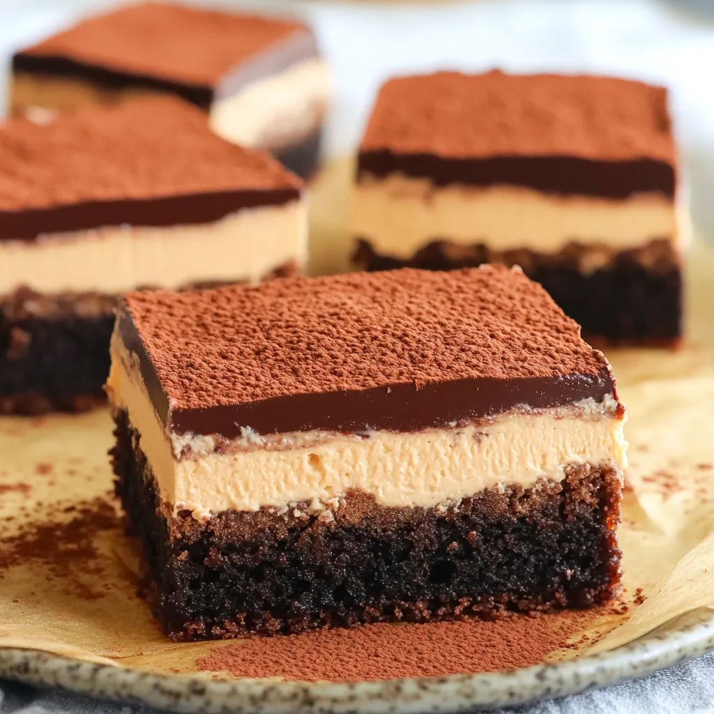 Best Tiramisu Brownies Recipe - Easy Chocolate Coffee Fusion