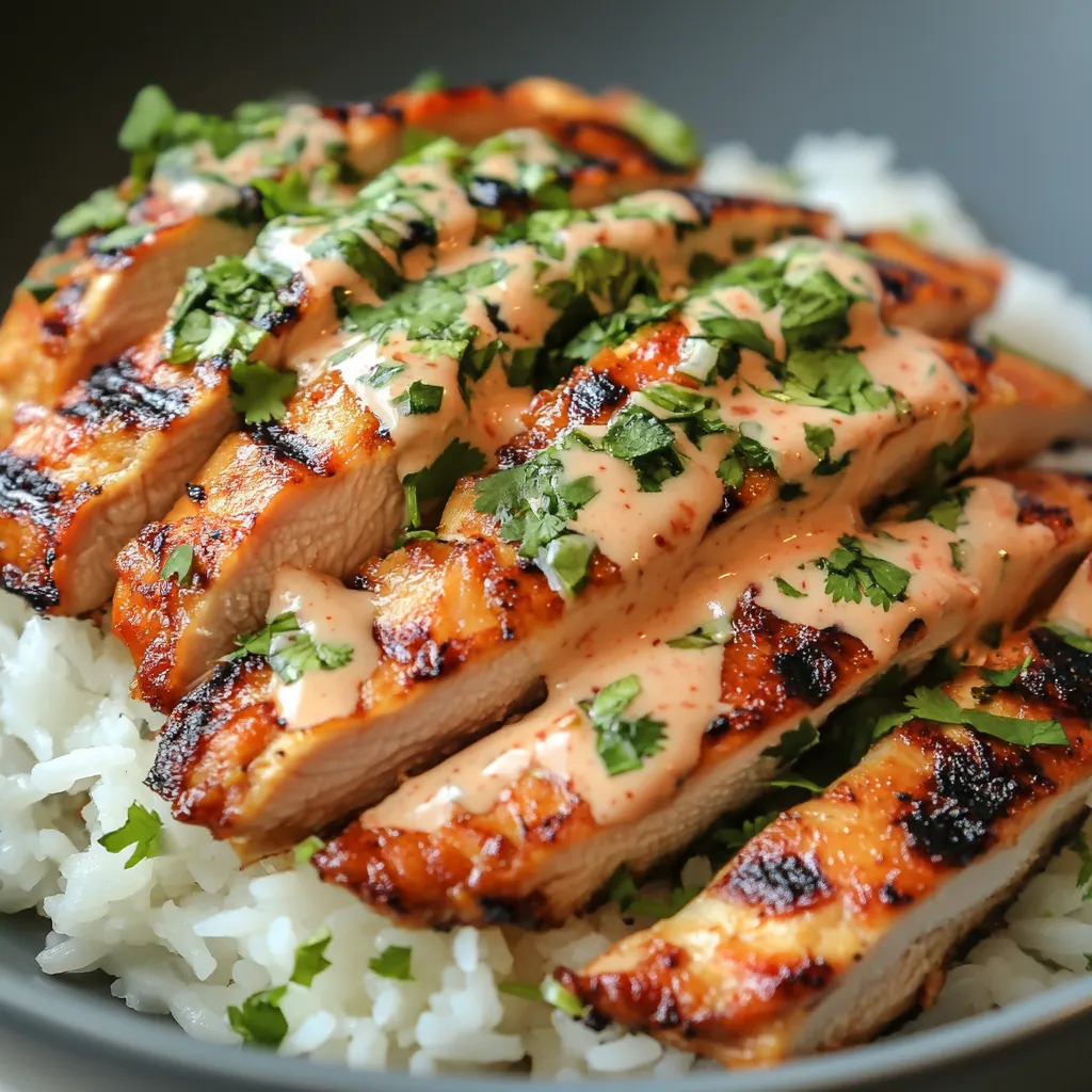 Easy Chicken Rice Bowls Creamy Garlic Sauce Recipe - Quick & Delicious 5 Easy Chicken Rice Bowls Creamy Garlic Sauce Recipe