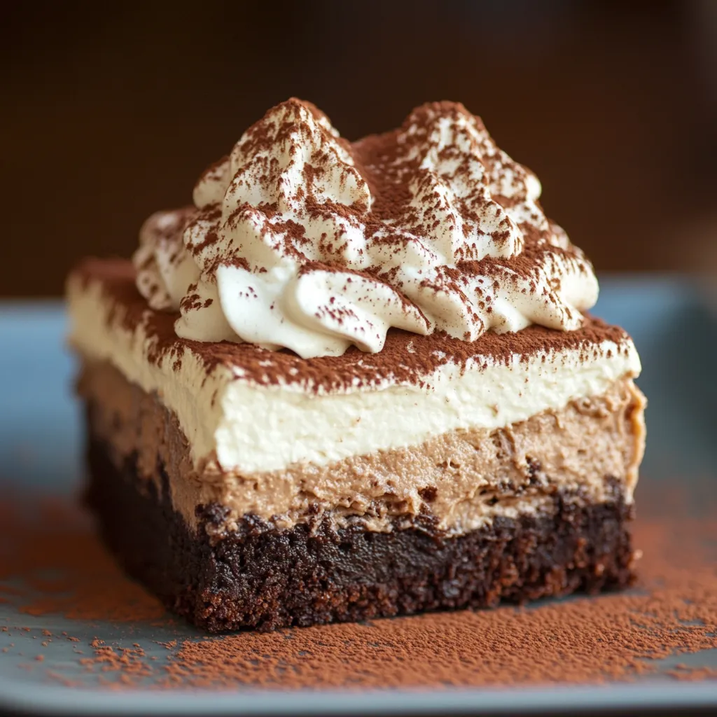 10 Best Tiramisu Brownies Recipe - Easy & Creamy 2 10 Best Tiramisu Brownies Recipe - Easy & Creamy