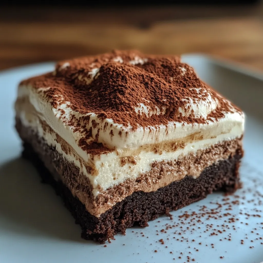 10 Best Tiramisu Brownies Recipe - Easy & Creamy 3 10 Best Tiramisu Brownies Recipe - Easy & Creamy