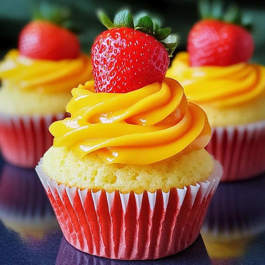12 Easy Strawberry Mango Cupcakes - Best Tropical Dessert Recipe 8 12 Easy Strawberry Mango Cupcakes - Best Tropical Dessert Recipe