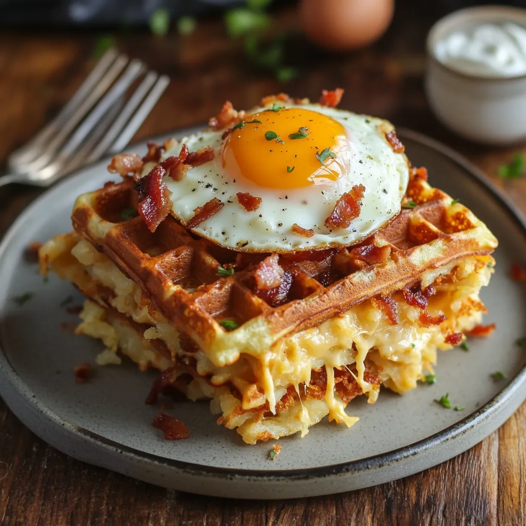 15 Best Bacon and Cheese Loaded Hashbrown Waffles Tips 7 15 Best Bacon and Cheese Loaded Hashbrown Waffles Tips
