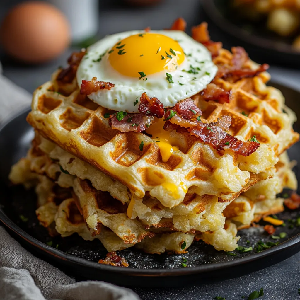 15 Best Bacon and Cheese Loaded Hashbrown Waffles Tips 8 15 Best Bacon and Cheese Loaded Hashbrown Waffles Tips