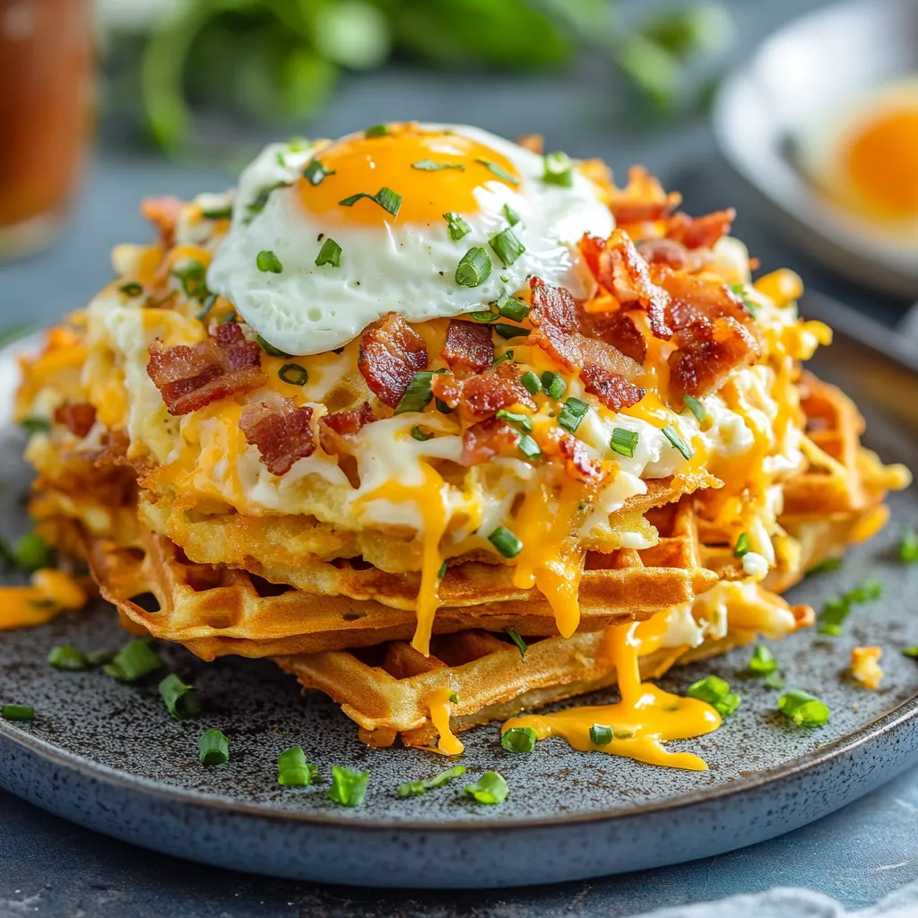 15 Best Bacon and Cheese Loaded Hashbrown Waffles Tips 9 15 Best Bacon and Cheese Loaded Hashbrown Waffles Tips