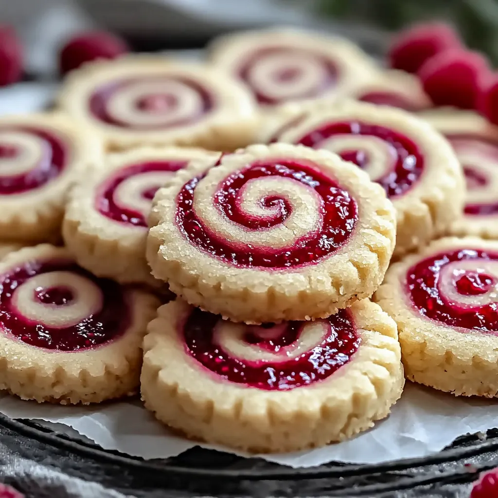 15-Minute Raspberry Swirl Shortbread Cookies - Easy Holiday Recipe