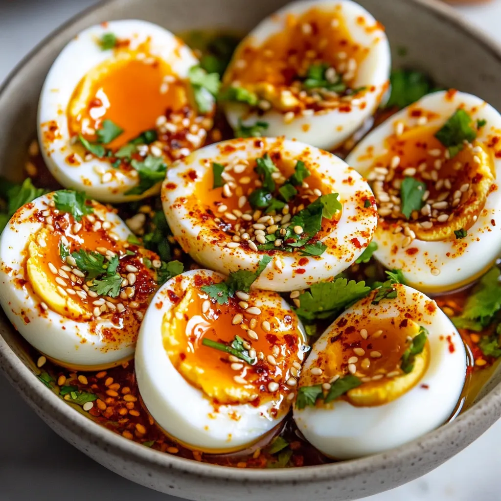 7 Easy Steps to Perfect Spicy Chili Garlic Deviled Eggs - Savory Splash 7 7 Easy Steps to Perfect Spicy Chili Garlic Deviled Eggs - Savory Splash
