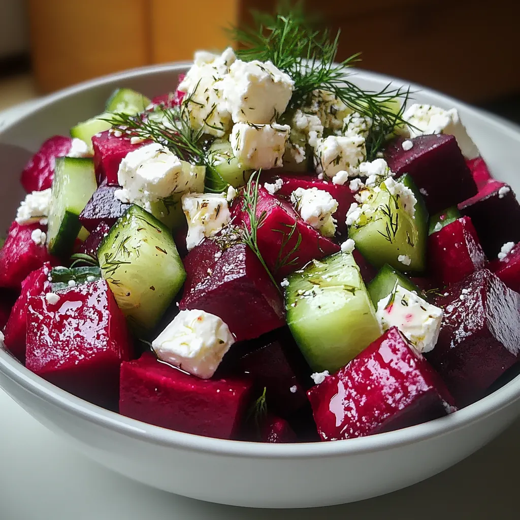 7 Steps to Perfect Beet Salad with Feta, Cucumbers, and Dill | Easy Recipe
