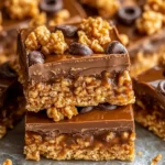 AMAZING 15-Minute Caramel Chocolate Crunch Bars Recipe!