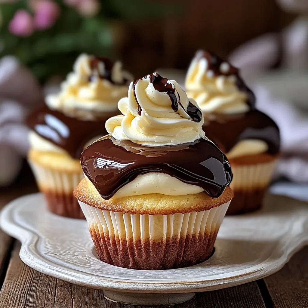 Best Boston Cream Pie Cupcakes Recipe (30 Min Prep!)