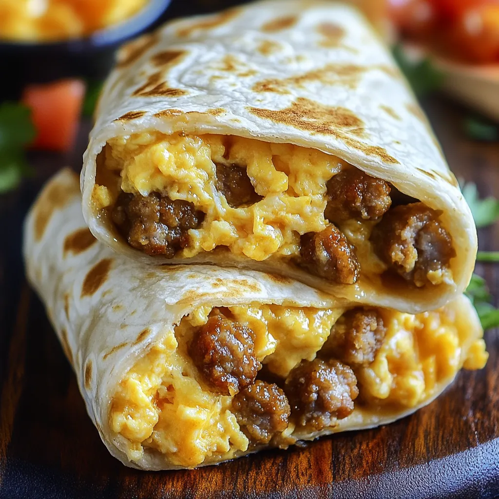 Best Cheesy Sausage and Egg Wraps Recipe - Easy 15-Minute Breakfast 6 Best Cheesy Sausage and Egg Wraps Recipe - Easy 15-Minute Breakfast