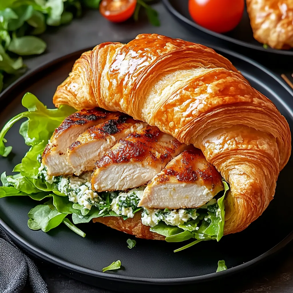 Best Chicken Caesar Croissant Sandwich Recipe - Easy & Quick