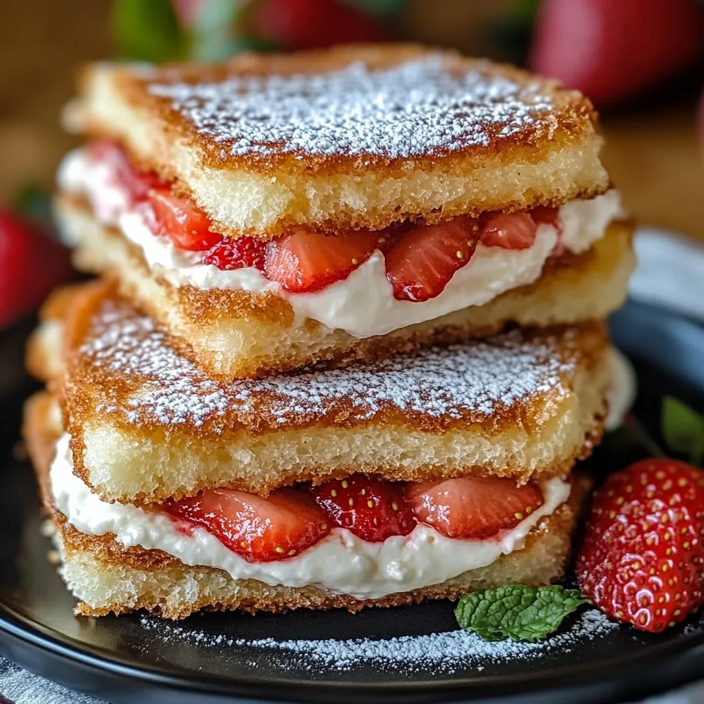Best Fried Strawberry Cheesecake Sandwiches Recipe – Easy and Delicious