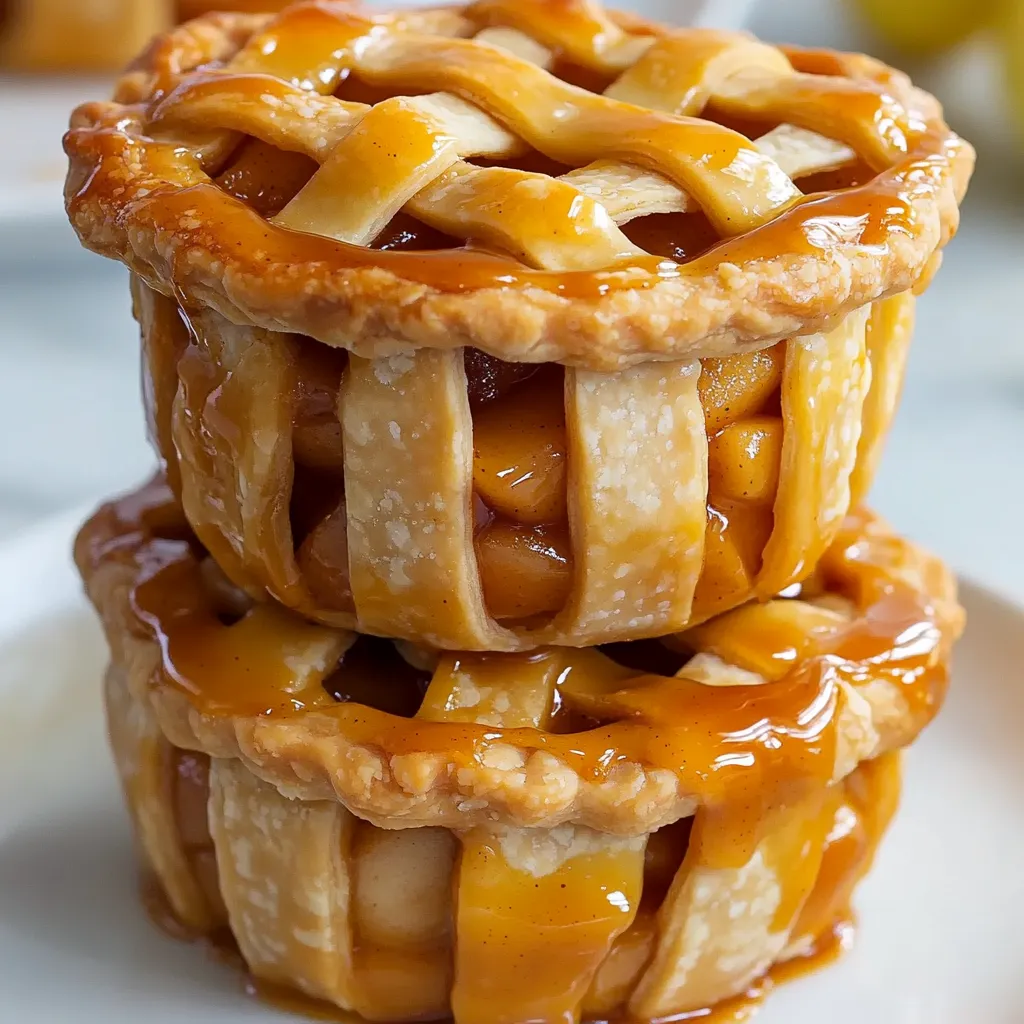 Easy 5-Ingredient Salted Caramel Apple Mini Pies 7 Essential ingredients for salted caramel apple mini pies include the best flour for mini pies (all-purpose works perfectly), fresh seasonal apples, and high-quality sea salt for that perfect salted caramel apple spice blend.