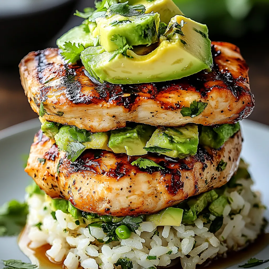 Honey Lime Chicken Avocado Rice Stack Recipe: 7 Simple Steps