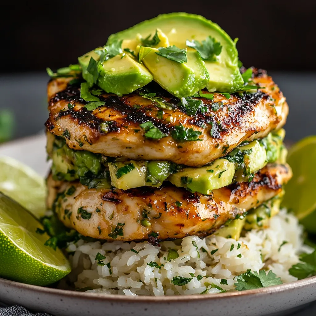 Honey Lime Chicken Avocado Rice Stack Recipe: 7 Simple Steps 9 Honey Lime Chicken Avocado Rice Stack Recipe: 7 Simple Steps