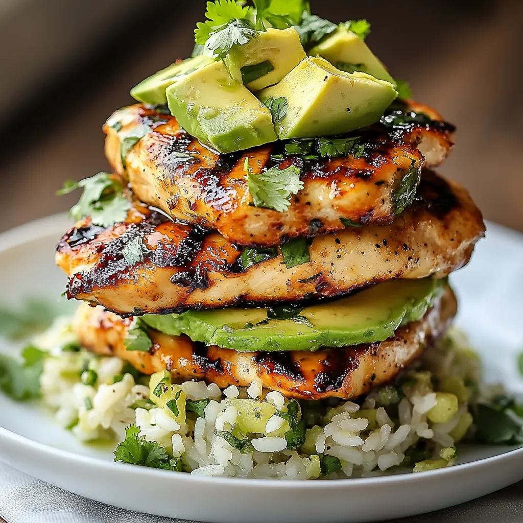 Honey Lime Chicken Avocado Rice Stack Recipe: 7 Simple Steps 8 Honey Lime Chicken Avocado Rice Stack Recipe: 7 Simple Steps