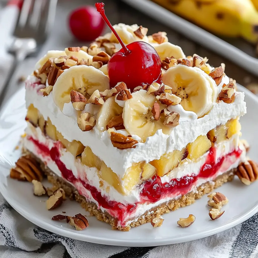 7 No-Bake Banana Split Cake Recipe - Easy 30-Min Dessert