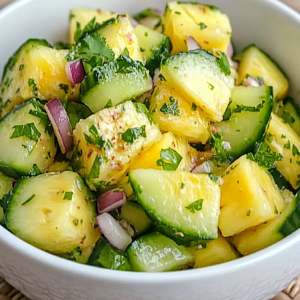 Ultimate 15-Minute Pineapple Cucumber Salad Recipe