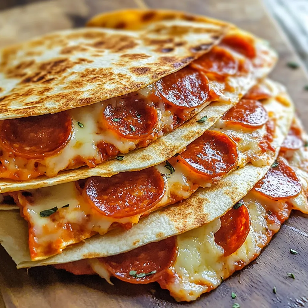 5-Minute Pepperoni Pizza Quesadillas Recipe - Easy & Quick