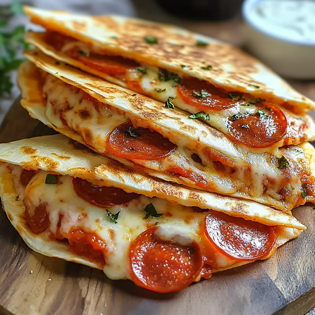 5-Minute Pepperoni Pizza Quesadillas Recipe - Easy & Quick
