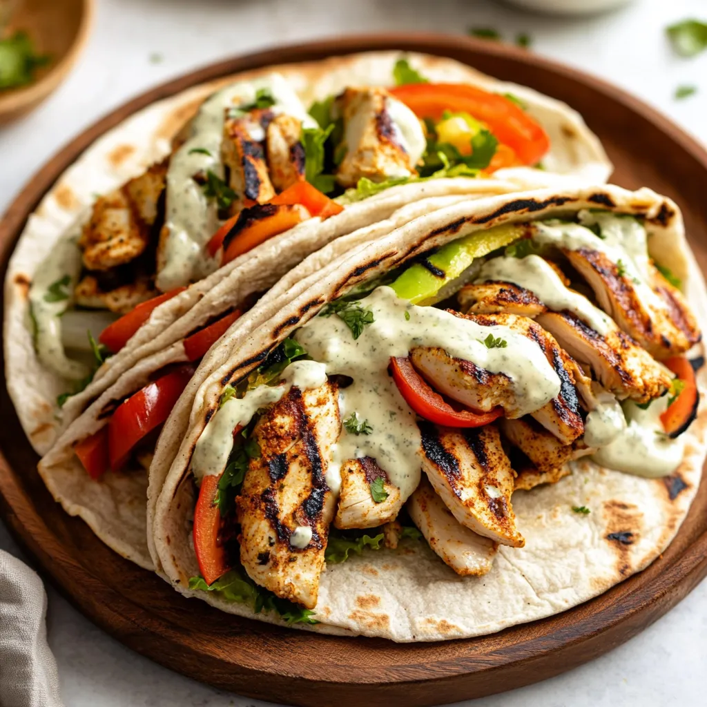 Best Chicken Shawarma with Garlic Sauce Recipe (5 Steps)