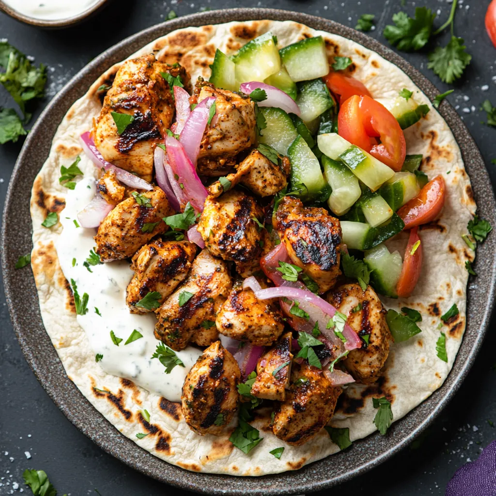 Best Chicken Shawarma with Garlic Sauce Recipe (5 Steps)