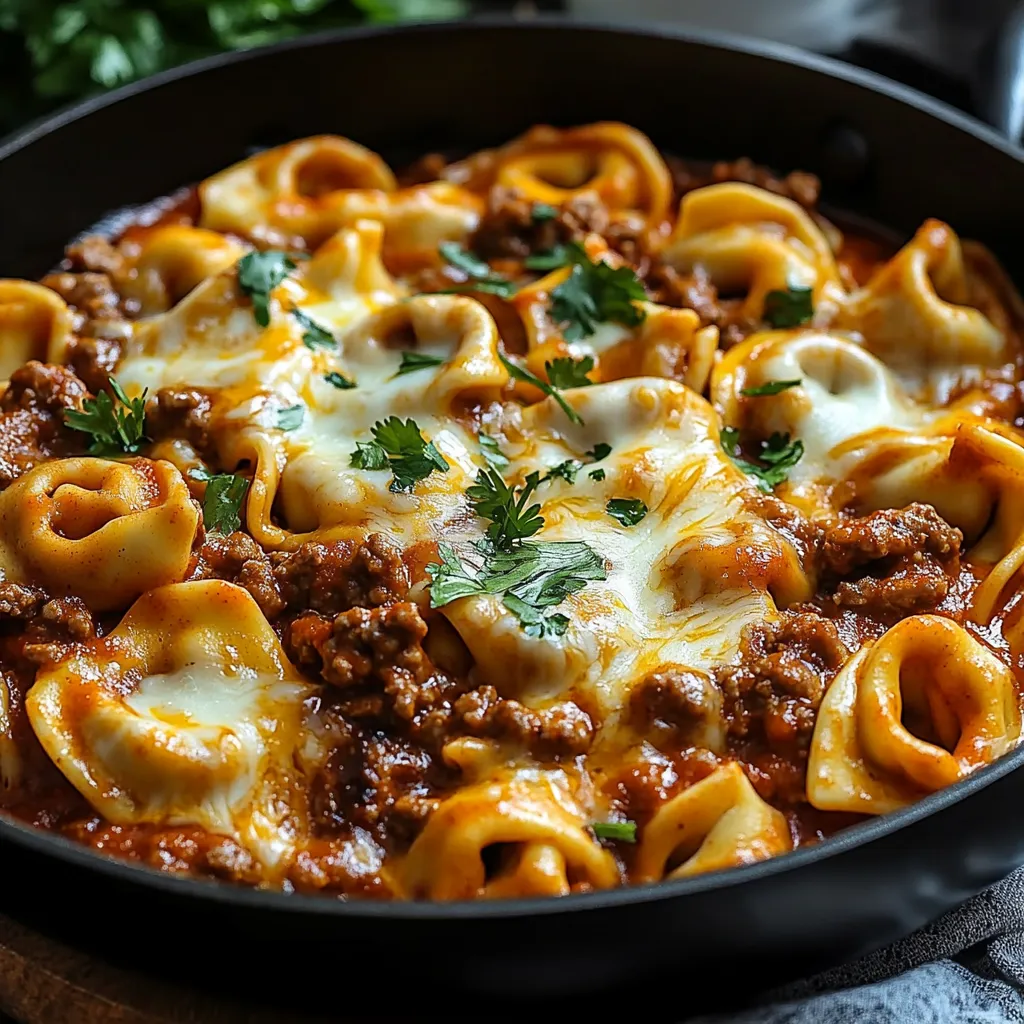 Cheesy Beef Enchiladas Tortellini Recipe - Easy 30 Minute