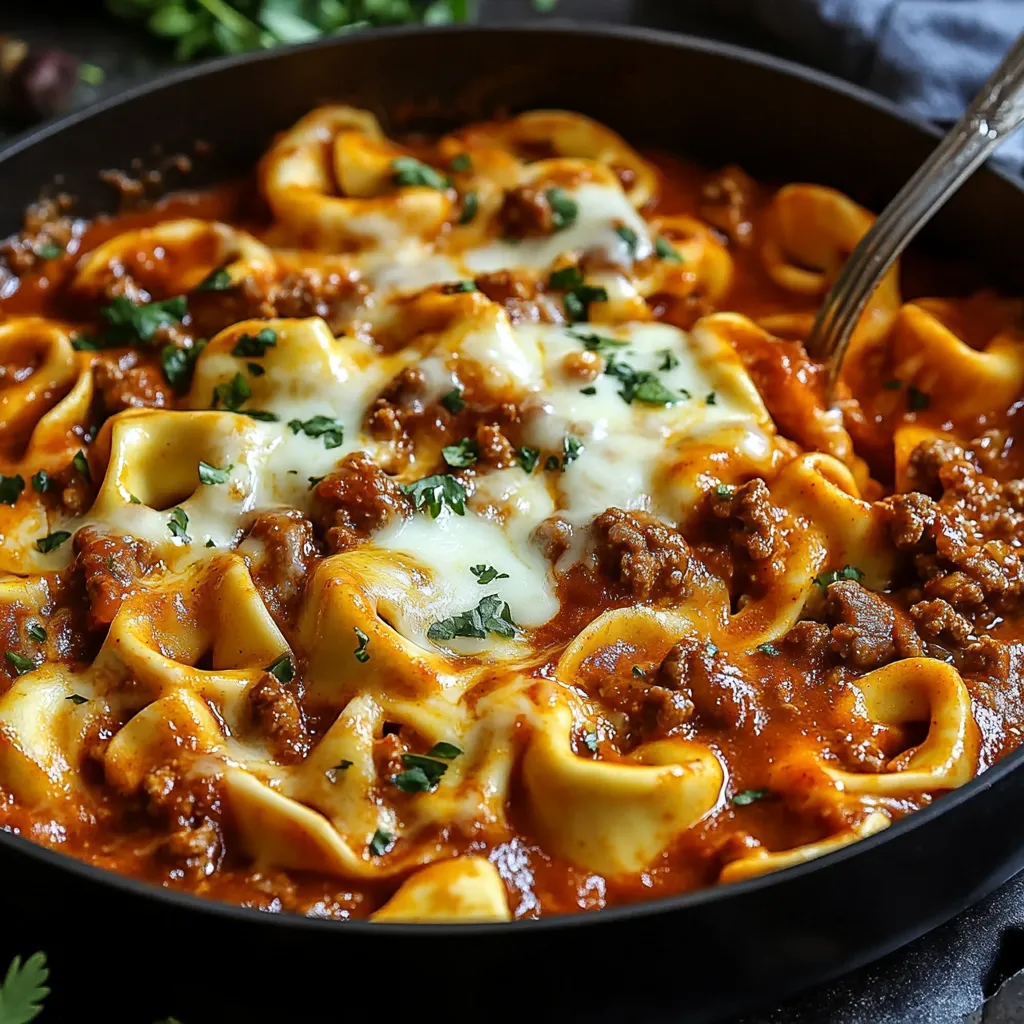 Cheesy Beef Enchiladas Tortellini Recipe - Easy 30 Minute 5 Cheesy Beef Enchiladas Tortellini Recipe - Easy 30 Minute