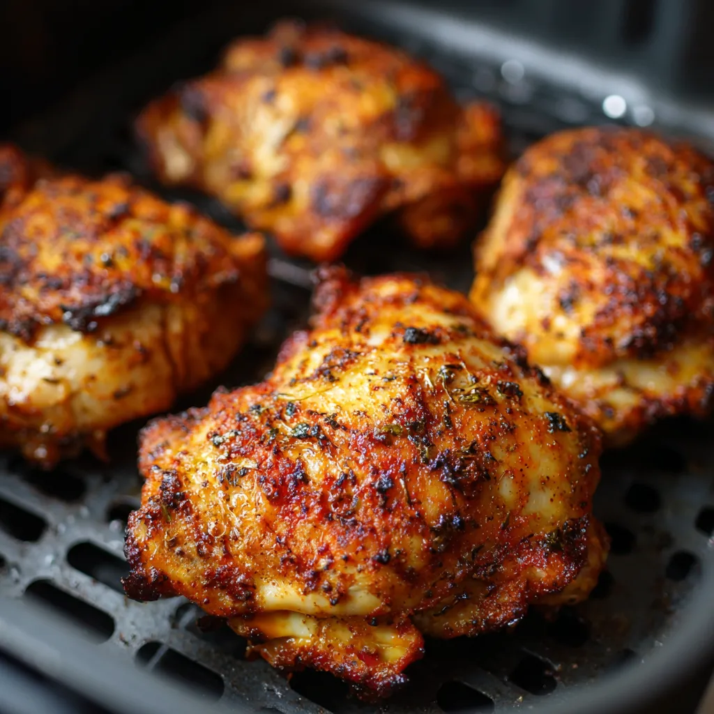 Easy Air Fryer Chicken Thighs Recipe (Crispy & Juicy in 25 Minutes!) 7 easy air fryer chicken thighs