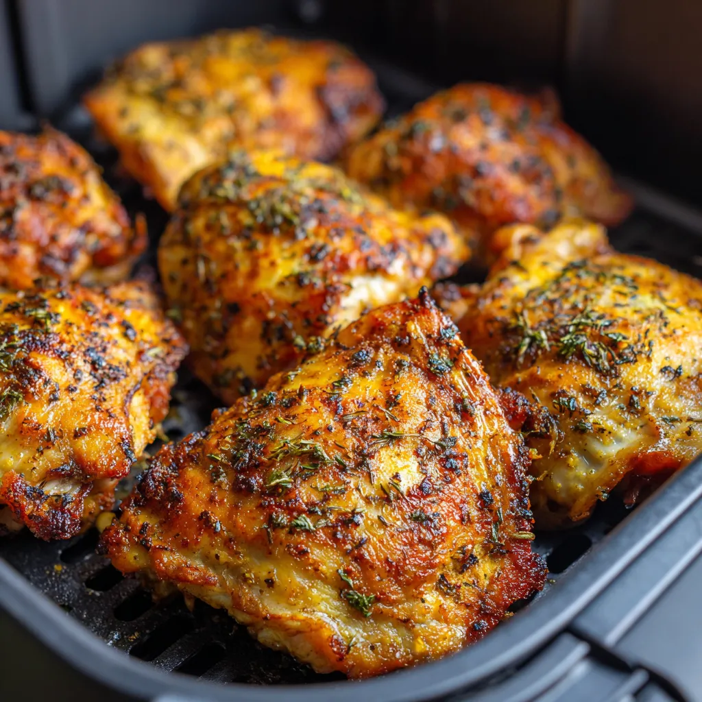 Easy Air Fryer Chicken Thighs Recipe (20 Min + Crispy!) 7 Easy Air Fryer Chicken Thighs Recipe (20 Min + Crispy!)