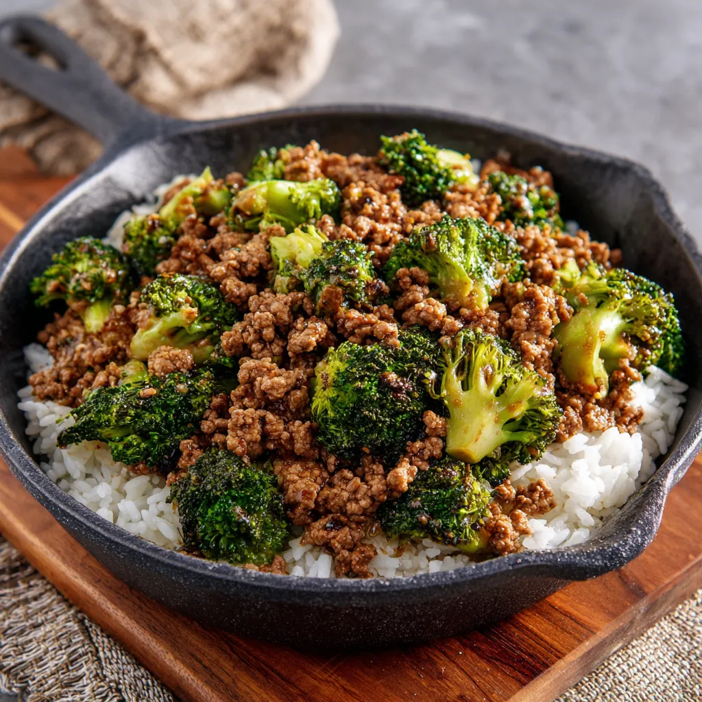 Ultimate Ground Beef and Broccoli Recipe (Easy 30-Minute) 7 Ingredients Ground beef and broccoli