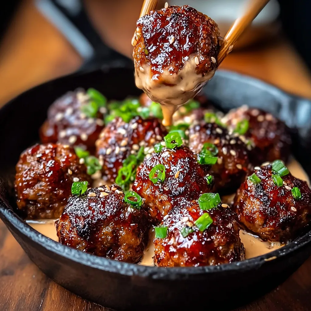 Absolutely! Brown the meatballs first as directed, then transfer to a slow cooker with the sauce ingredients. Cook on low for 2-3 hours or high for 1-2 hours. Mix the cornstarch slurry with a bit of the cooking liquid, then stir it back into the slow cooker during the last 30 minutes to thicken the sauce.